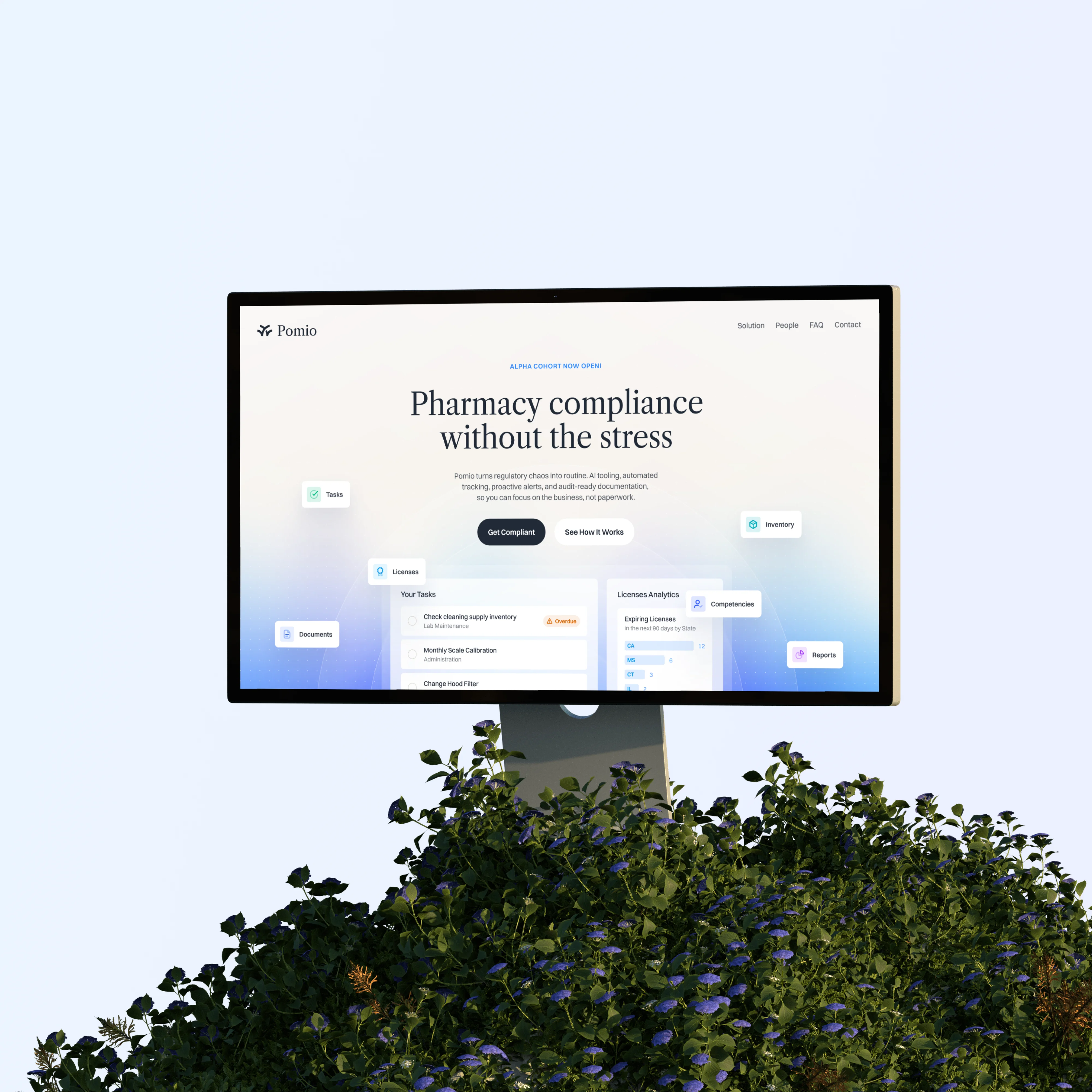 Reference project mockup — healthcare website