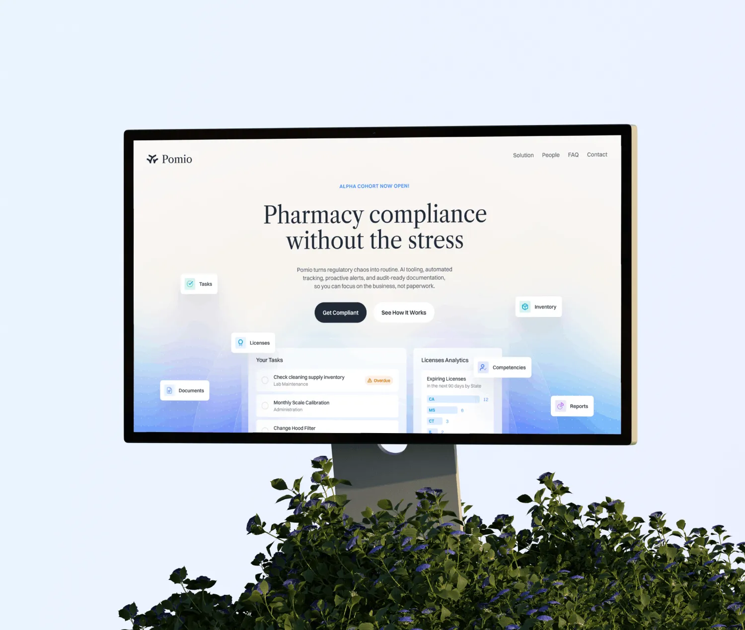 Reference project mockup — healthcare website